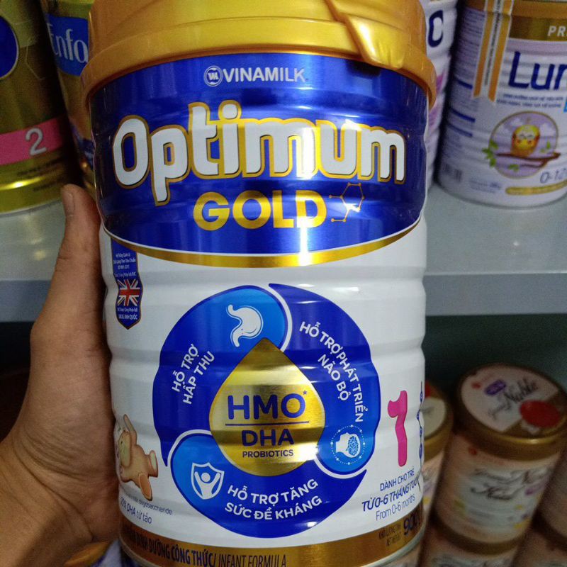 Sữa optimum gold 1 900g