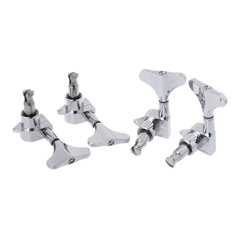 Set 4 phụ kiện chỉnh dây đàn cho guitar bass 2R 2L chất liệu chrome