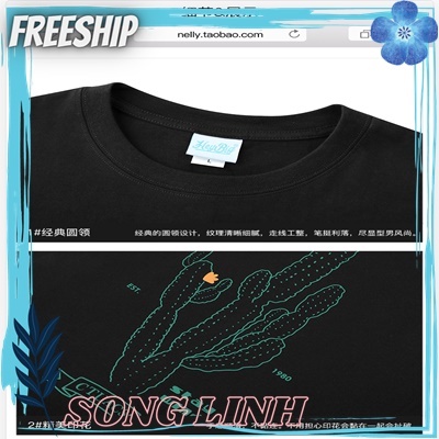 Áo thun cộc tay Nelly -Heybig mẫu XƯƠNG  RỒNG