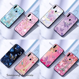 Ốp Điện Thoại Mềm Samsung Galaxy A10 / A20 / A30 / A50 / A10S / A20S / A30S / A50S Bướm Kim Cương