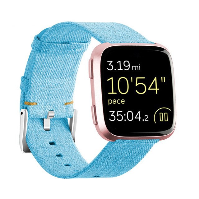 Dây thay thế Nylon Denim Canvas dành cho Fitbit Versa