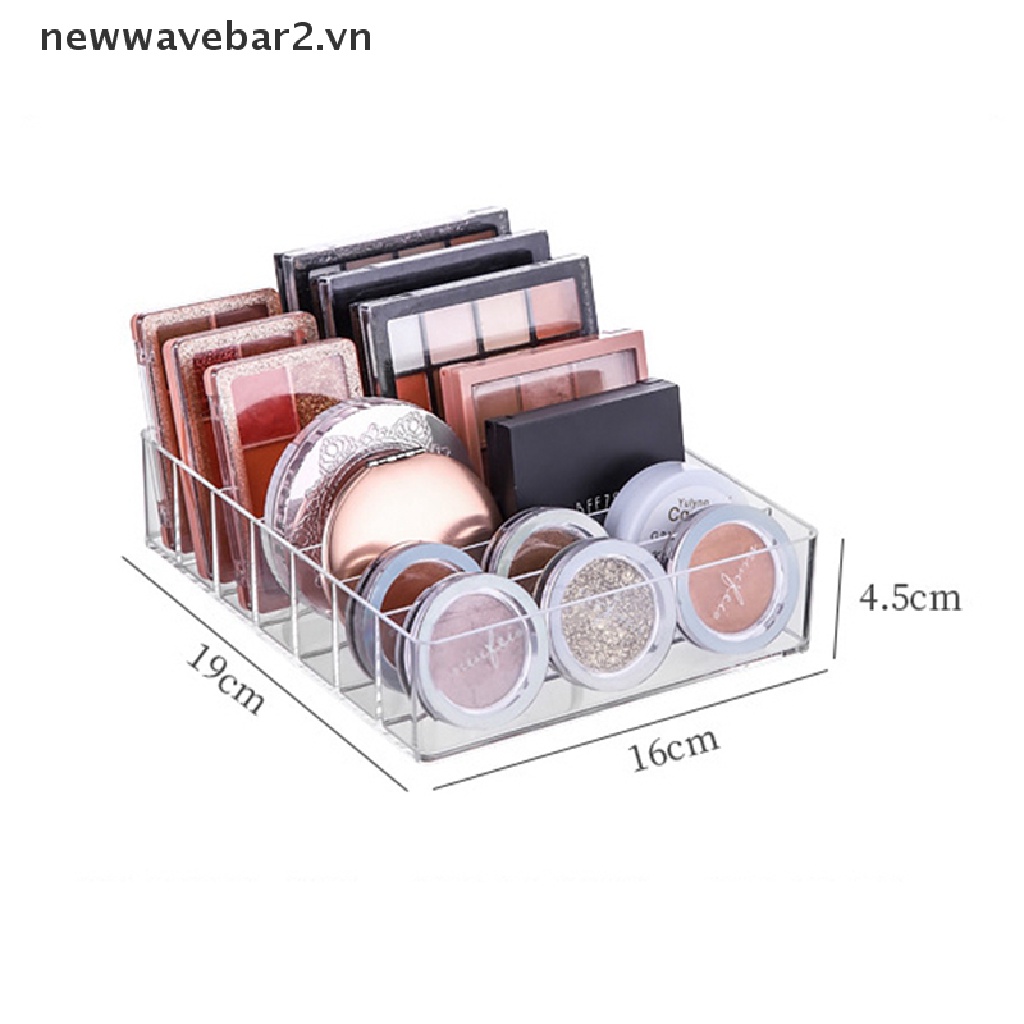 Giá Đỡ Mỹ Phẩm 7 Ngăn Bằng Nhựa Trong Suốt Tiện Lợi