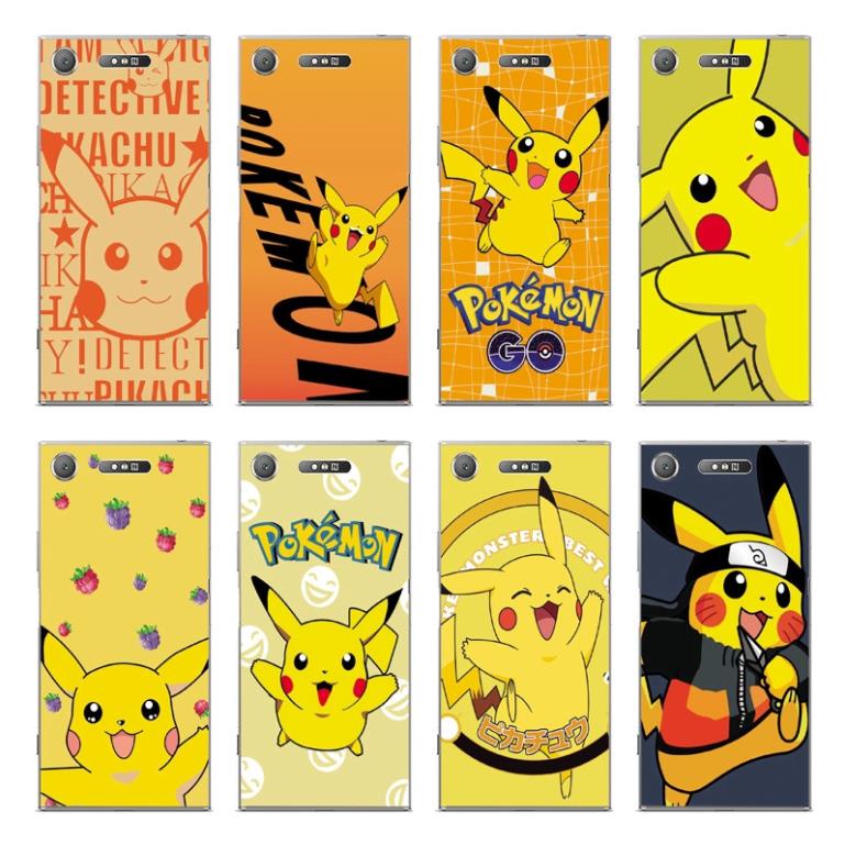 Ốp lưng silicon Sony xz1 in hình pikachu hoạt hình