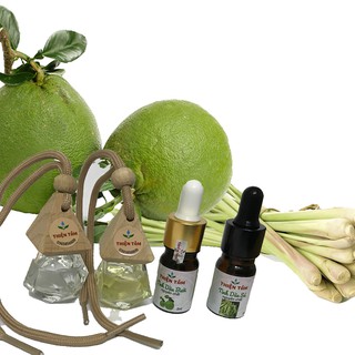 Tinh Dầu Sả, Bưởi Thiên Nhiên Nguyên Chất Lọ 5ml - Tinh dầu xông phòng, Treo xe hơi