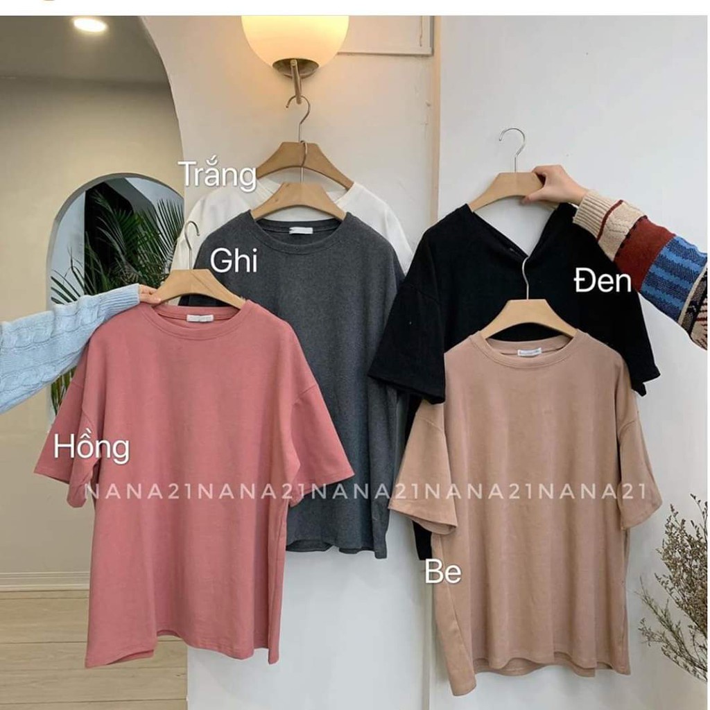 ÁO PHÔNG TRƠN ĐÔI 4 MÀU QUẢNG CHÂU BASIC