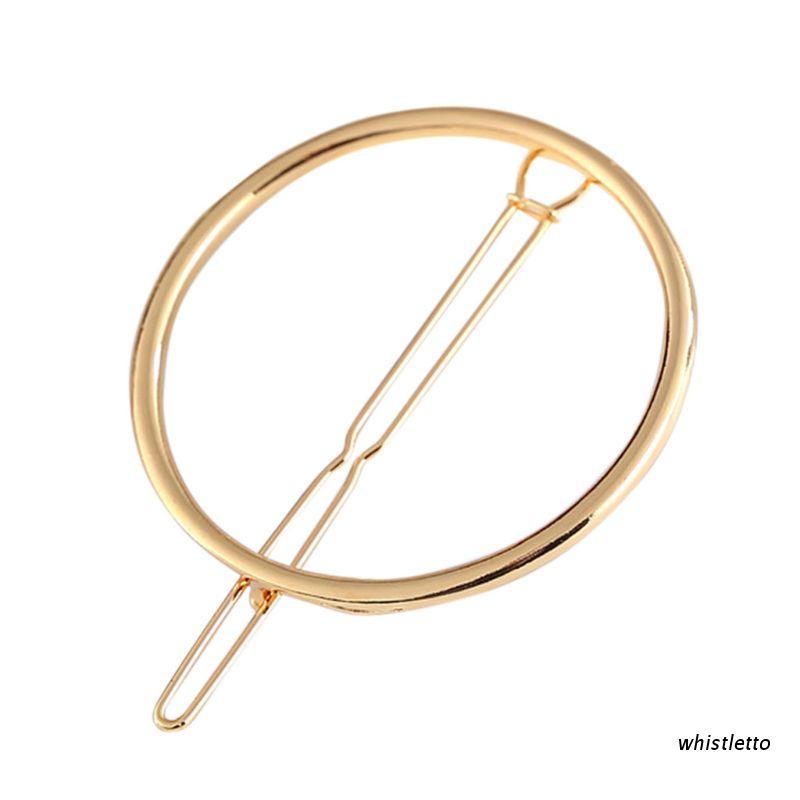 1 Kẹp Tóc Kim Loại Dạng Tròn Tiện Lợi Dành Cho Nữ