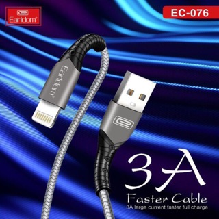 [ Rẻ Vô Địch] Cáp Sạc Dù earldom EC - 076 ( sạc nhanh 3A)