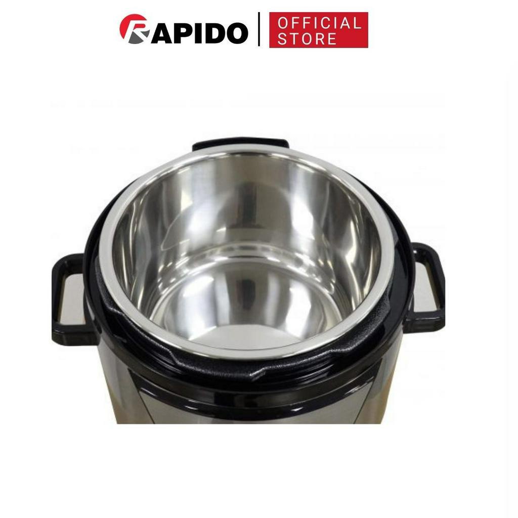 Nồi áp suất đa năng Rapido RPC-1000M chế độ nấu an toàn, tự động xả áp, dung tích 5L
