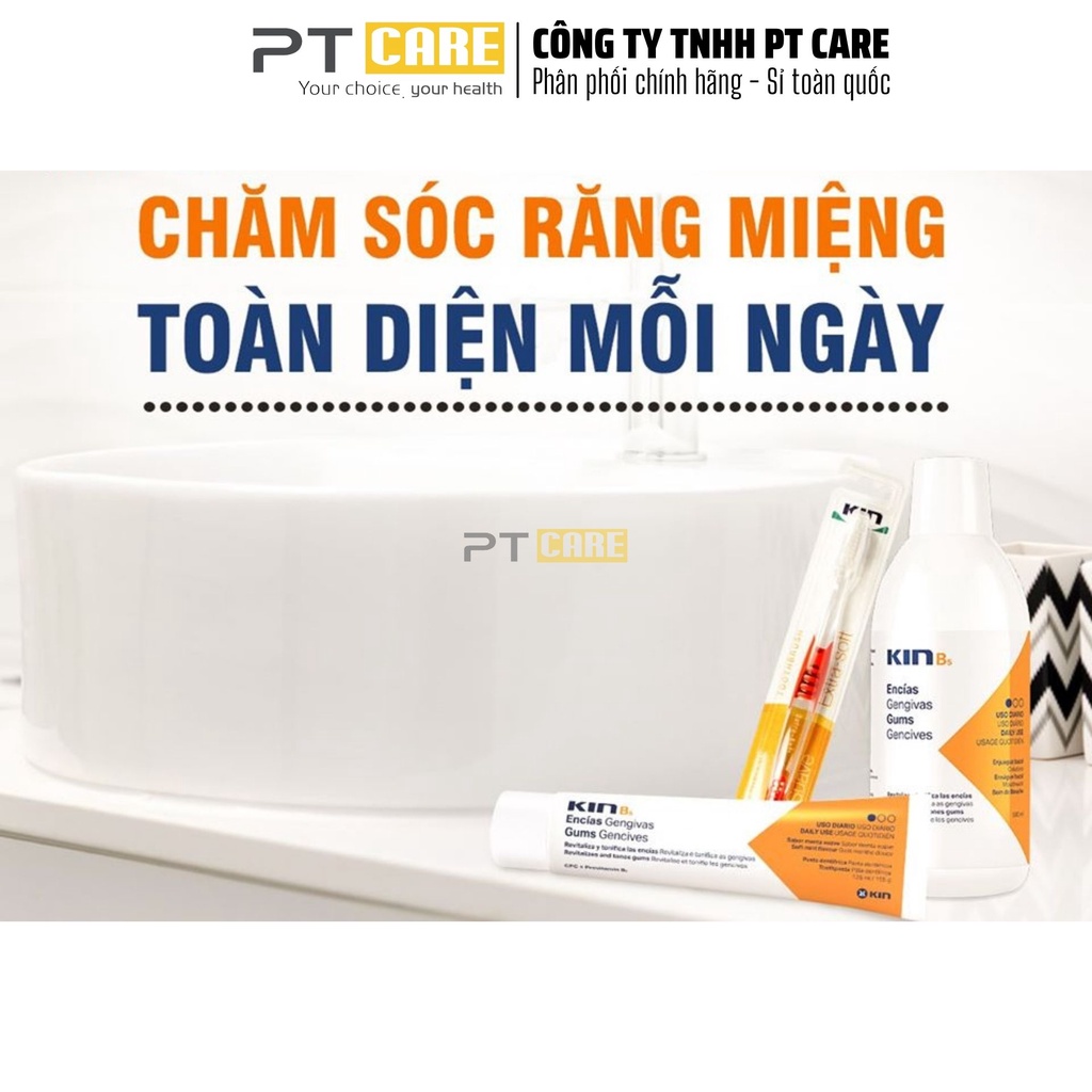 PT CARE | Kem Đánh Răng Kin B5 Làm Sạch Mảng Bám, Phục Hồi Nướu Răng 125ml Dùng Hàng Ngày Ngừa Sâu Răng Viêm Nướu