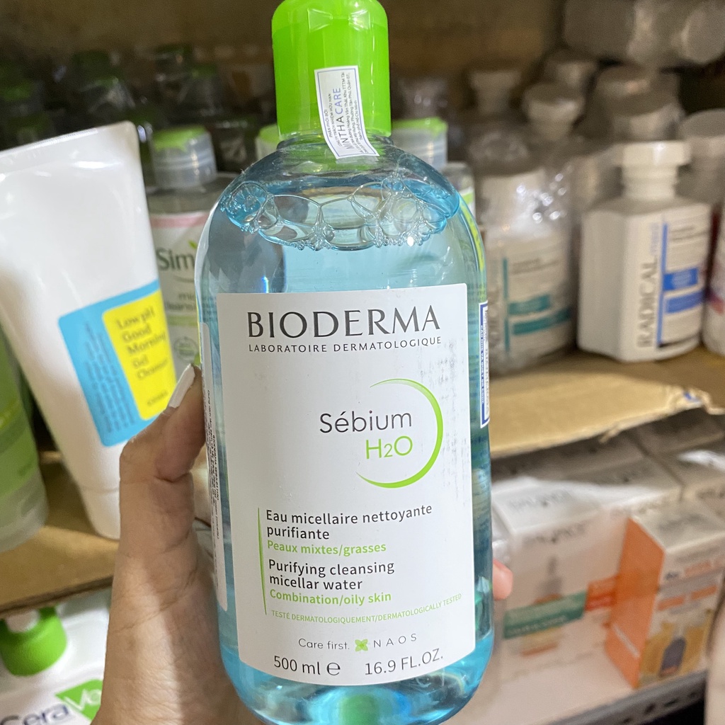 Nước tẩy trang và làm sạch da Micellar Bioderma Sensibio H2O 250ml (Chai)