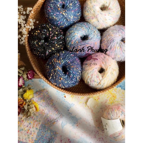 Len Susan Tweed Đốm Sắc Màu Mùa Thu Đông