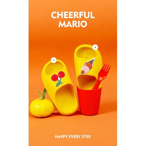 Dép Bánh Mì, Dép Trẻ Em Cheerful mario 9331 cho bé từ 3-10 tuổi