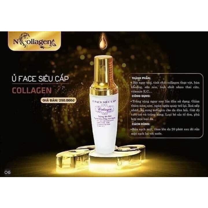 Ủ Trắng Face Siêu Cấp N'COLLAGEN - Giảm Mụn, Mờ Nám, Tàn Nhang