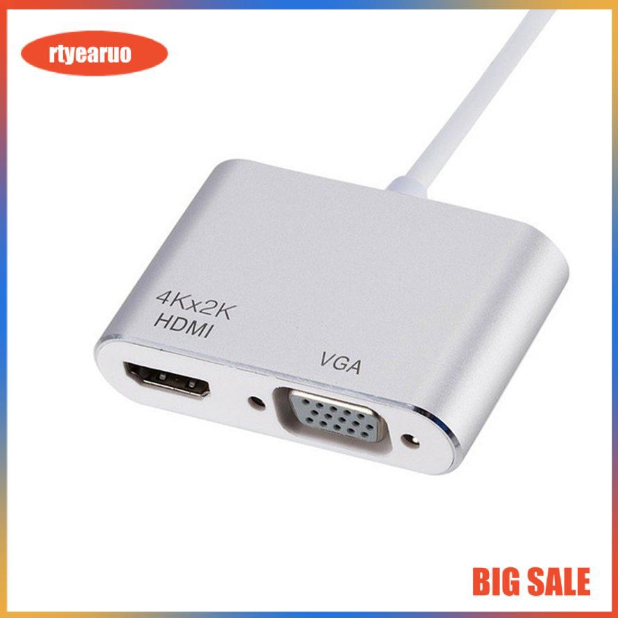 Cáp Chuyển Đổi Cổng Type-C Sang Hdmi + Vga