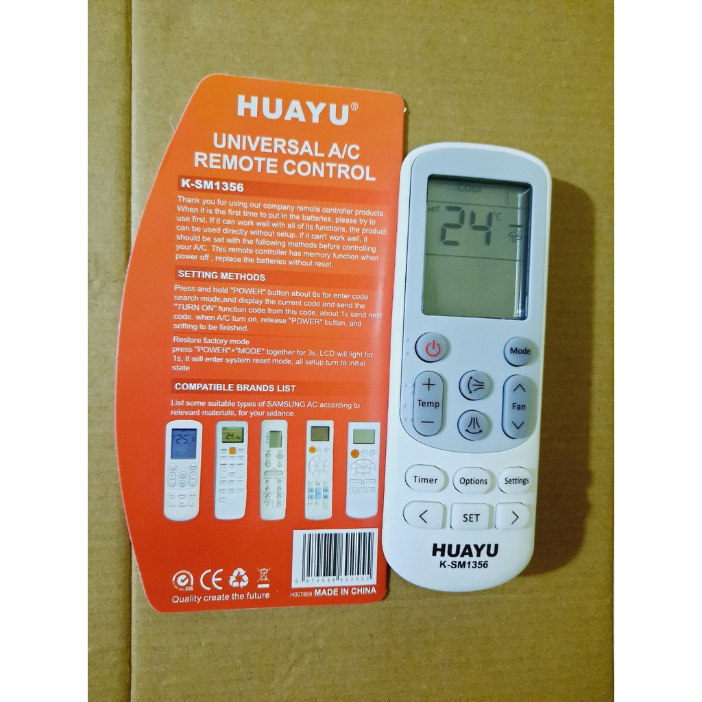 Remote Điều khiển điều hòa Samsung đa năng tất cả các dòng 1&amp;2 chiều Inverter - Hàng mới 100% Tặng kèm Pin