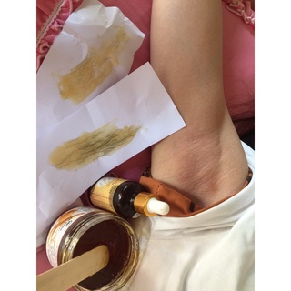Combo Sáp Wax Nhân Sâm Kèm Mỡ Trăn Shiny Handmade(tặng kèm giấy và que wax)