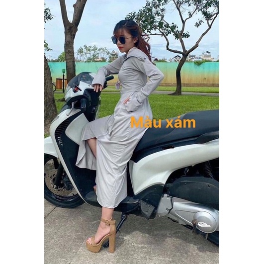 [ Mã AFF3G125K Giảm 25K đơn từ 99K] Áo Chống Nắng Dài Vải Thông Hơi Siêu Mát / Choàng Chống Nắng Dáng Dài/Chống Tia UV