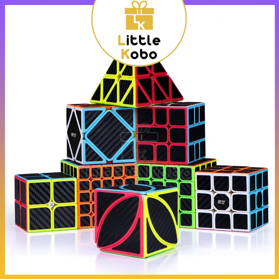 Bộ Sưu Tập Rubik Carbon MoYu MeiLong 2x2 3x3 4x4 5x5 Pyraminx Megaminx