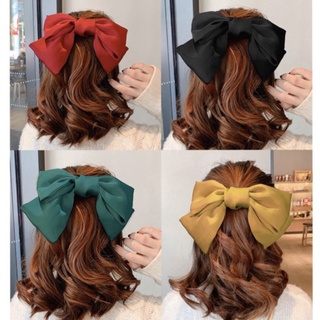 Kẹp nơ siêu to lụa satin đẹp