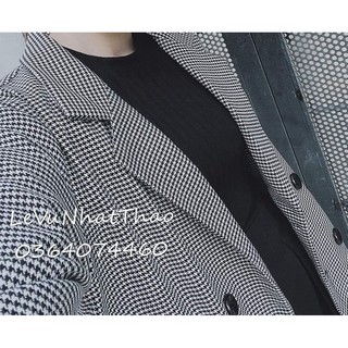 áo vest kẻ caro