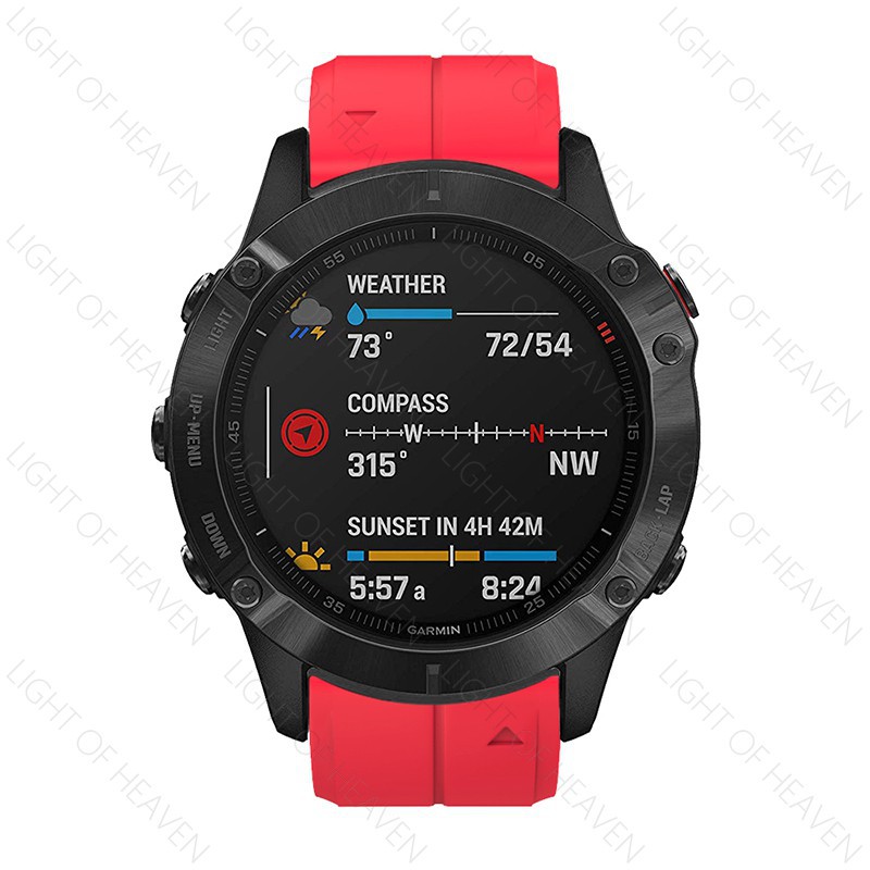 Dây Đeo Thay Thế Cho Đồng Hồ Thông Minh Garmin Fenix 6 6x 6s 5 5x 5s Bằng Silicone