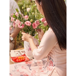 Áo dài Hồng Trà 2AD007HO Lep'