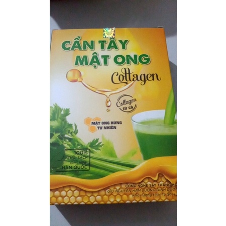 Cần tây mật ong collagen hộp 14 gói