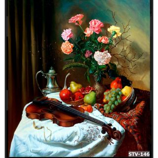 Tranh canvas tĩnh vật treo phòng ăn 60x80 kèm khung