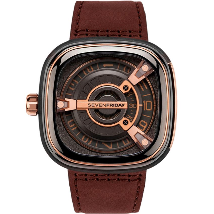 Đồng Hồ Nam SevenFriday SF - M2/02 Automatic Dây Da + Tặng Dây Cao Su Cao Cấp