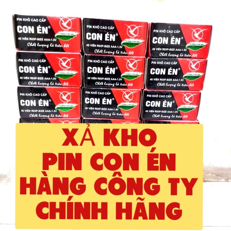 (HỘP 40 VIÊN).PIN TIỂU CON ÉN.HÀNG SỊN CÔNG TY