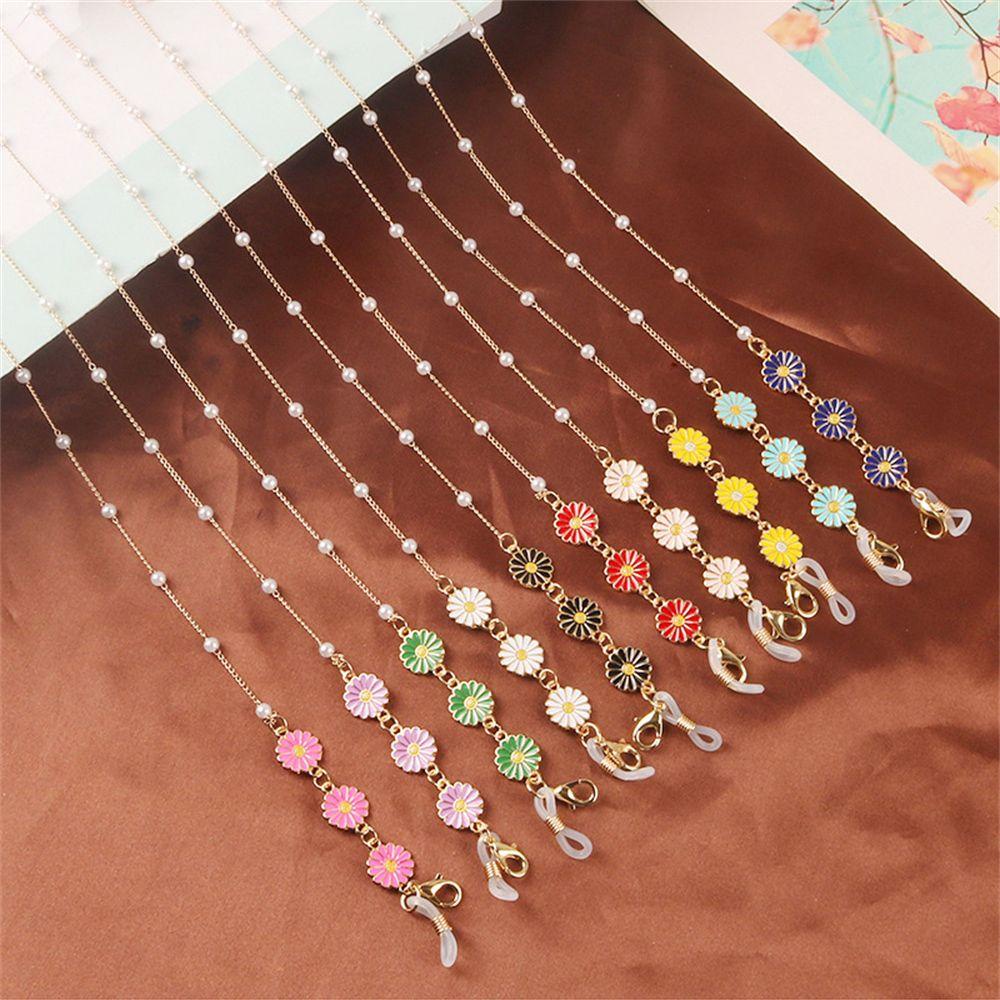 ESPO Dây Đeo Giữ Mắt Kính Bằng Acrylic Hình Hoa Cúc Cho Nữ