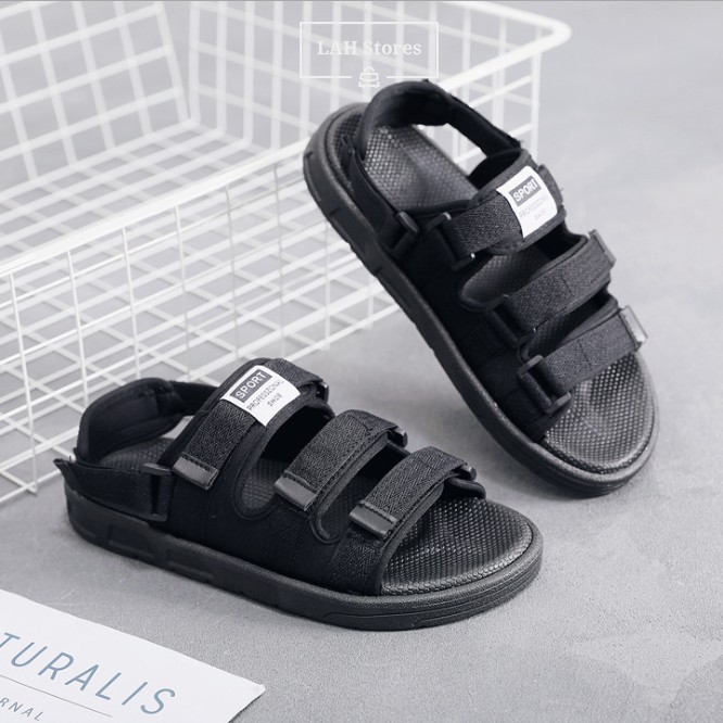 Dép sandal nam phong cách Unisex LAH STORES. Vải bố siêu chắc chắn. Quai hậu rời siêu chất. DSNAM03