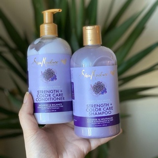 Cặp xả gội Shea Moisture Purple Rice Water cho tóc nhuộm 384ml