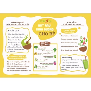Bột rau củ dinh dưỡng Dalahouse