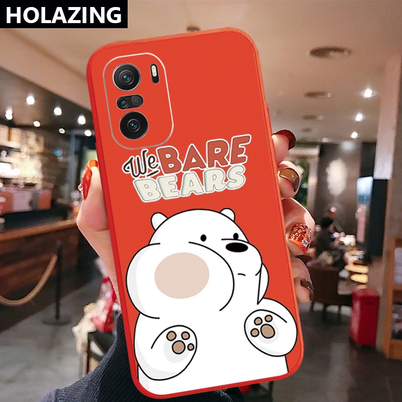 Ốp Điện Thoại Góc Vuông In Hình We Bare Bears Cho Xiaomi Redmi Note 10 Pro 9S 9A POCO X3 NFC M3 Pro 5G