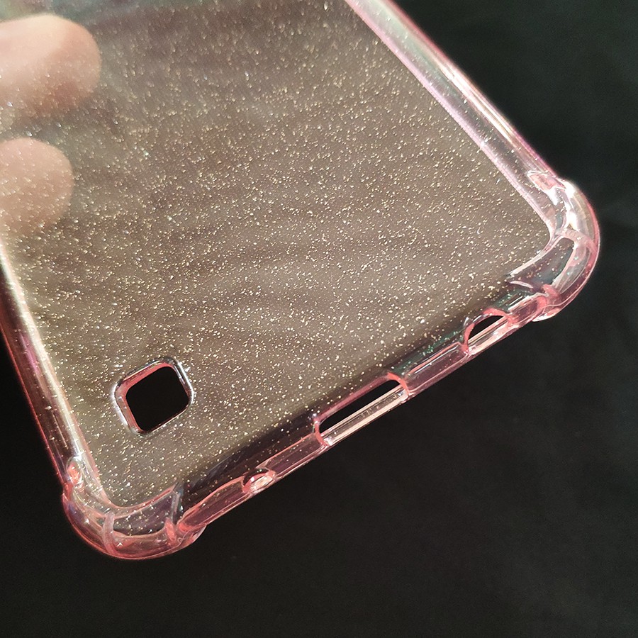 Bộ ốp lưng chống sốc kính cường lực full màn hình Galaxy M10 (ốp kim tuyến)