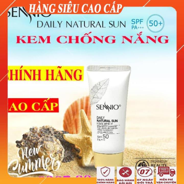 [QUÀ TẶNG ĐẶC BIỆT - FreeShip] Kem chống nắng kềm dầu nâng tông da sennio/Kem chống nắng tốt cao cấp đa năng