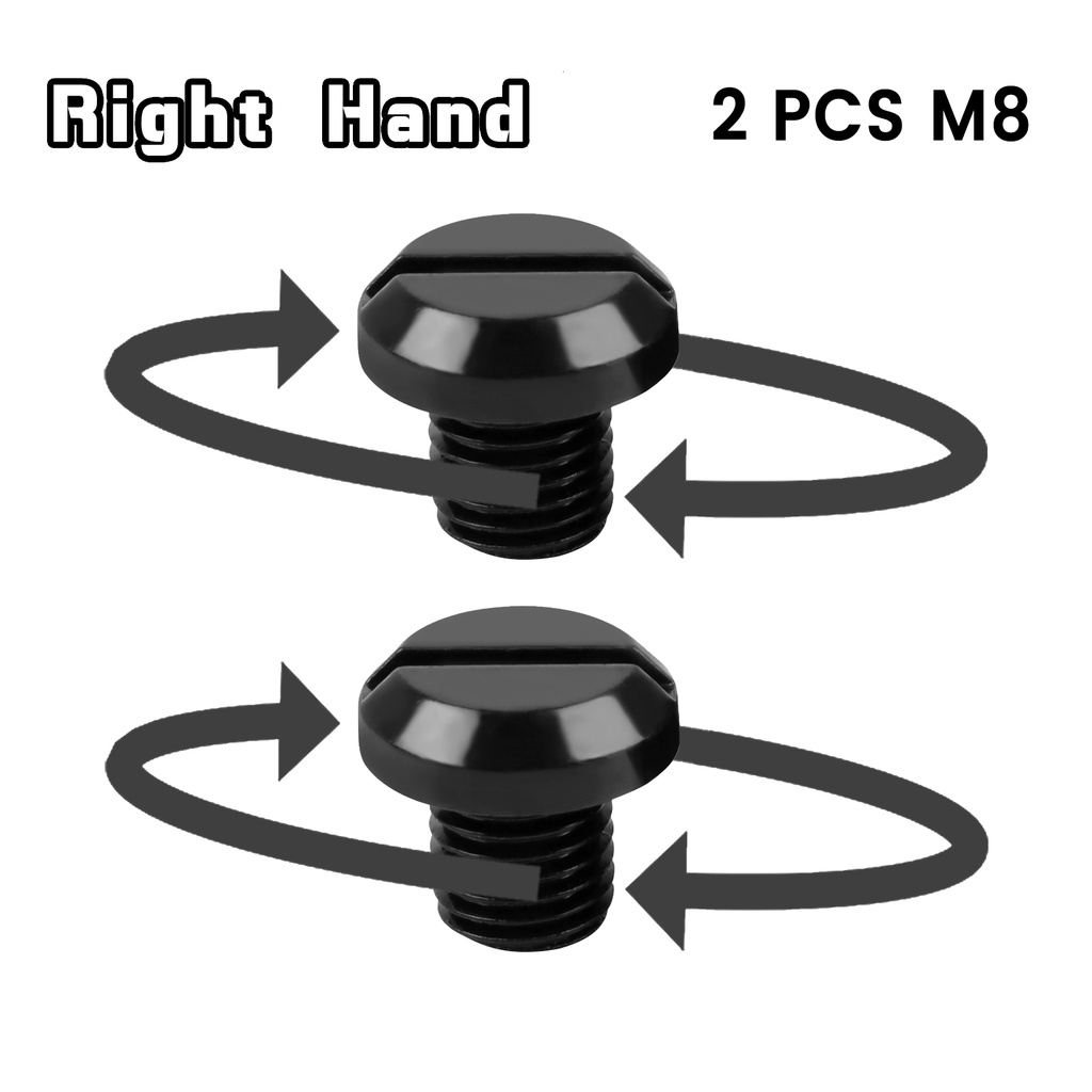 Set 2 Phích Cắm Tráng Gương M8 / M10 X1.25 Bằng Hợp Kim Cho BMW Suzuki Honda Kawasaki Nmax V1 V2 Aerox Ninja