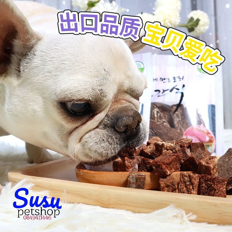 Bánh thưởng Hàn Quốc Thịt bò nguyên chất cho chó