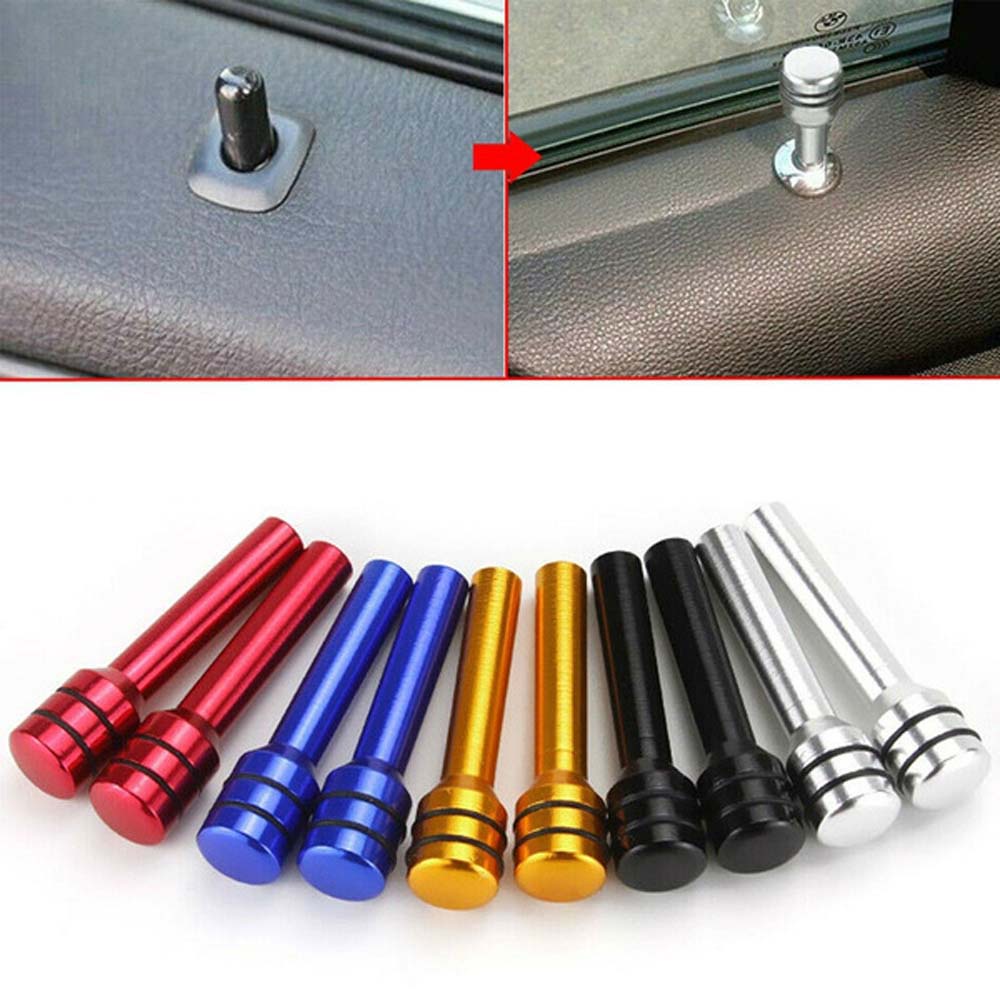 Set 2 Chốt Khóa Cửa Xe Hơi / Xe Tải Bằng Hợp Kim Nhôm Nhiều Màu Sắc 49mm