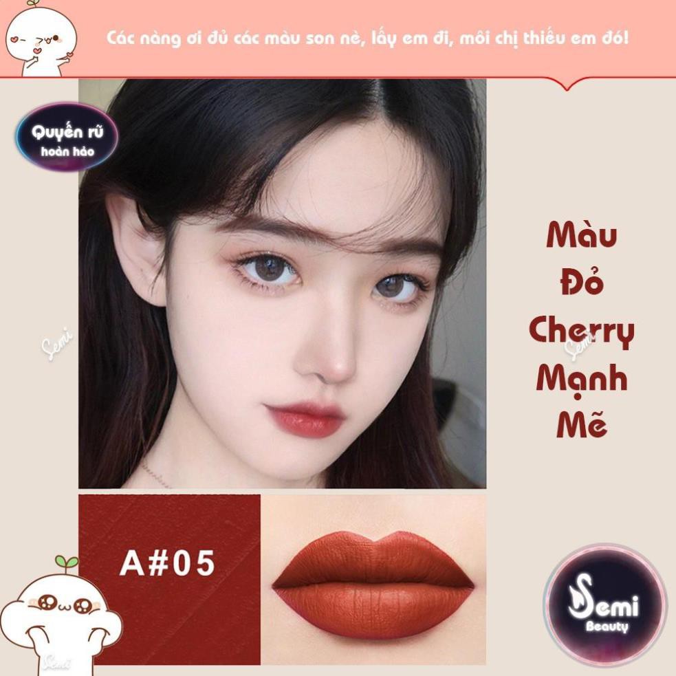 Set 3 cây son kem lì MAFFICK Fluffy Lip Glaze