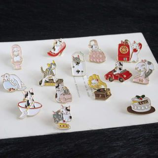 Huy hiệu cài/Ghim cài/Pin cài áo, cặp, mũ hình mèo