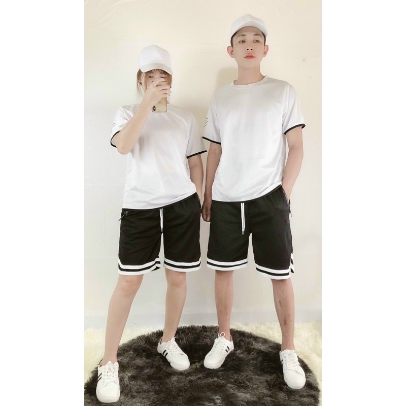 [ Chất Đẹp- Siêu Mát ] Quần sooc line V poli thể thao unisex nam nữ siêu hot 2021 | BigBuy360 - bigbuy360.vn