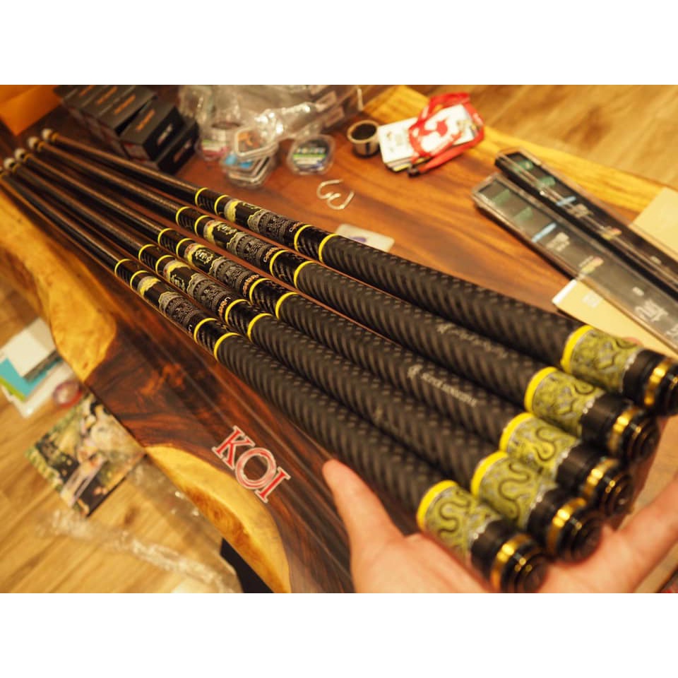 Cần KOI Rồng Việt - Cần câu tay đơn đài - 2 màu Blue & Yellow