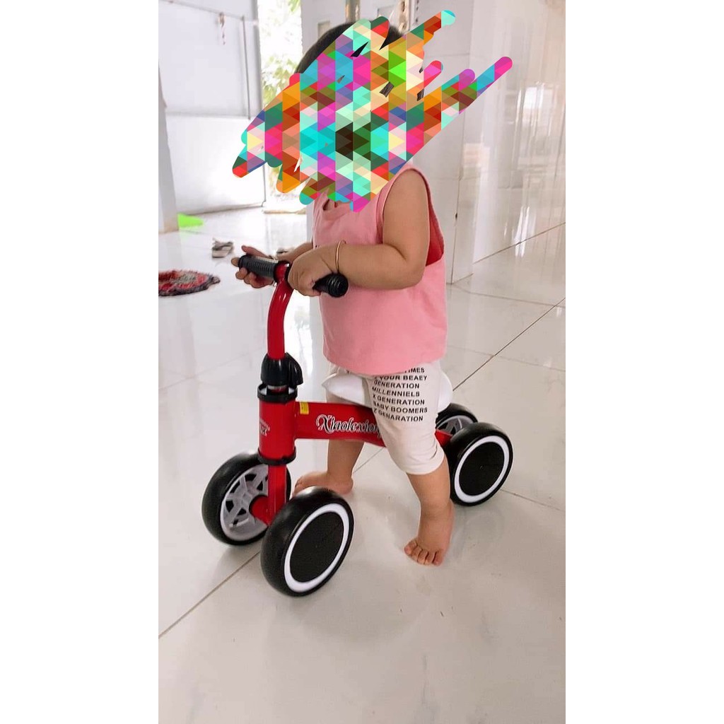 Xe chòi chân KDC Bốn Bánh Thăng Bằng Tăng Cường Vận Động Tập Đi Cho Bé từ 1 đến 2 tuổi Xiaolexiong | Happybaby