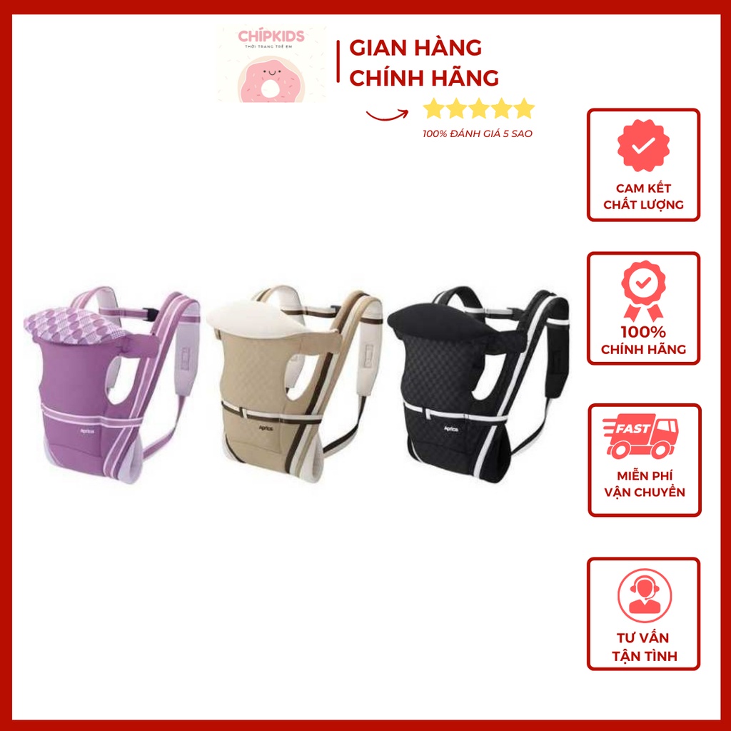Địu Aprica Pitta cho bé từ sơ sinh 04 tư thế
