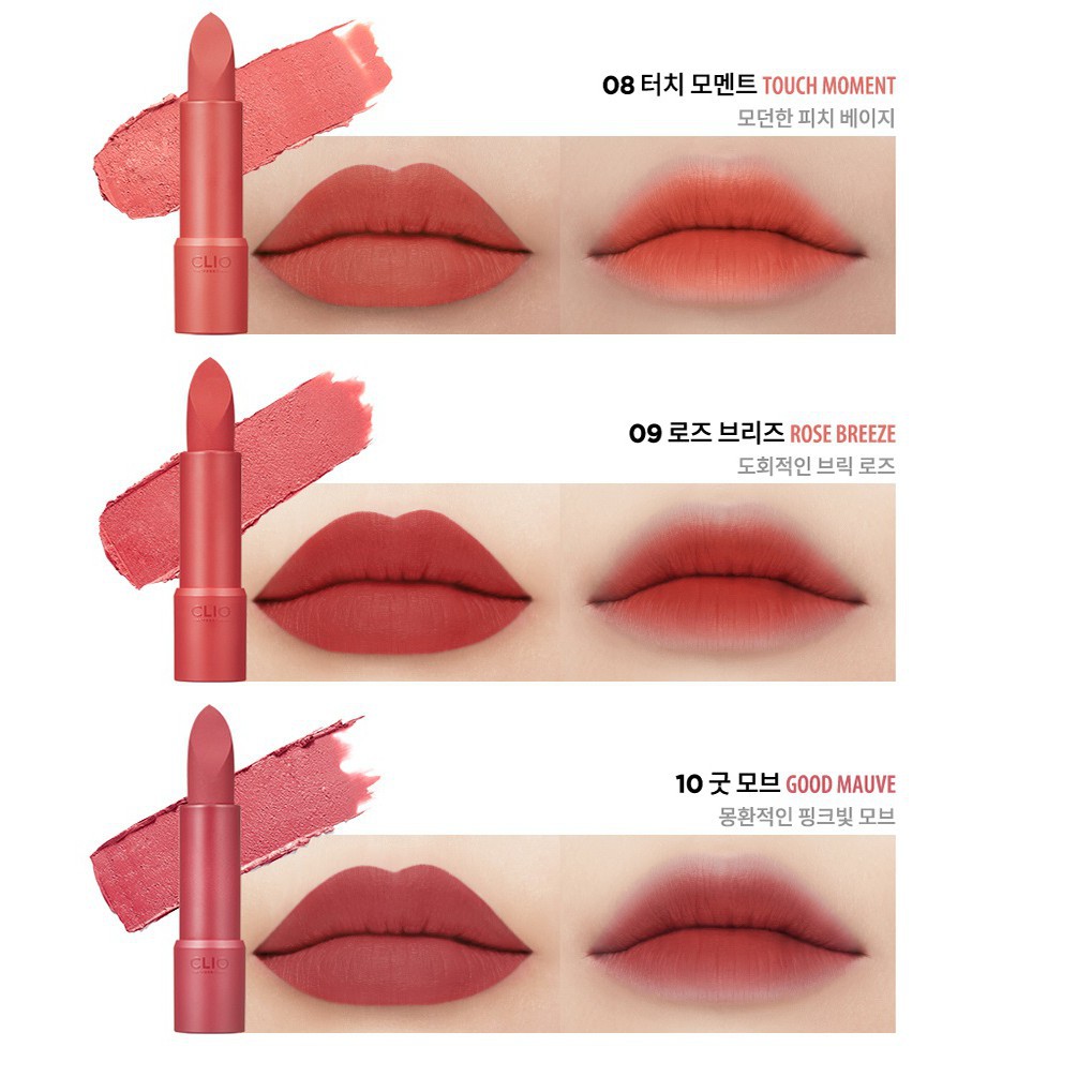 Son Thỏi Clio Rouge Heel Velvet 009 Rose Breeze 3.4g