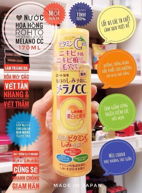 Nước Hoa Hồng Melano CC Nhật Bản | BigBuy360 - bigbuy360.vn
