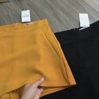 Quần giả váy 2 màu vàng đen