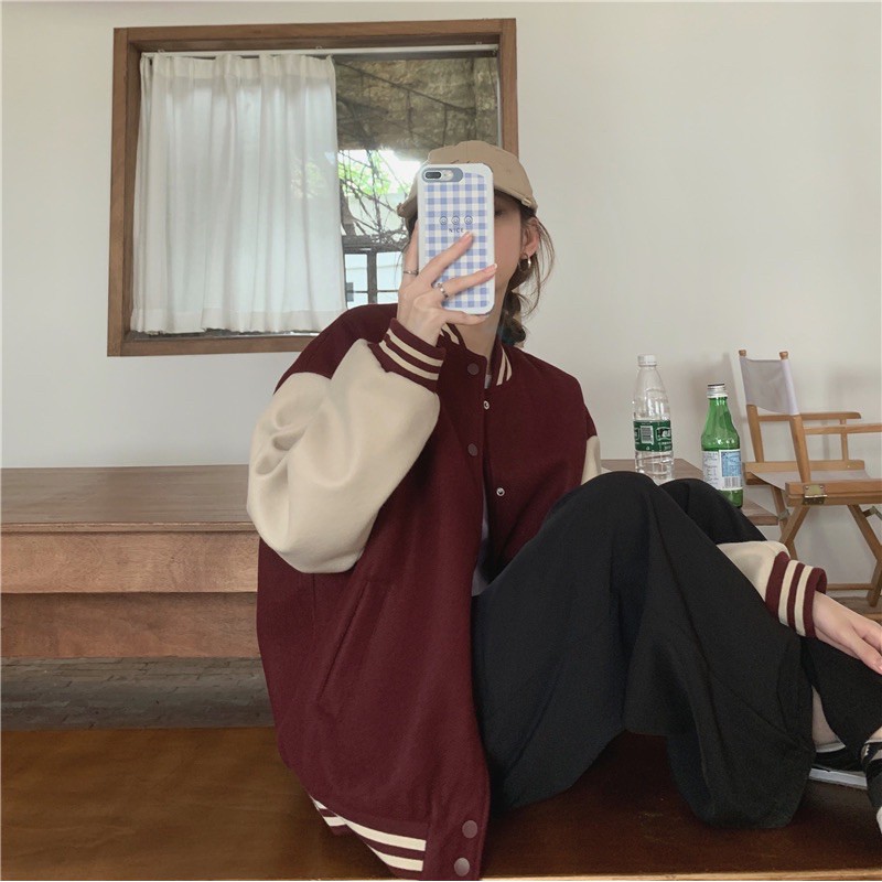 [Order taobao] Bomber dạ ép basic ullzang Hàn Quốc | BigBuy360 - bigbuy360.vn